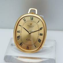 Thumbnail von Rolex Cellini Taschenuhr Pocket watch 3729 Gold 18k/750 mit Kette 14K/585