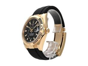 Thumbnail von Rolex Sky-Dweller Gelbgold / Oysterflex Ref. 326238 Schwarz