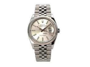  Rolex Datejust 36 Oystersteel / Weißgold Ref. 126234 Silberfarben Index Jubile-Band 