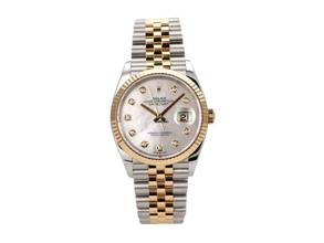 Thumbnail von Rolex Datejust 36 Oystersteel / Gelbgold Ref. 126233 Perlmutt Diamant Jubile-Band
