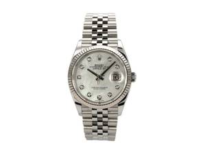  Rolex Datejust 36 Oystersteel / Weißgold 126234 Perlmutt DIA Jubile 