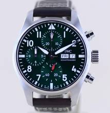 Thumbnail von IWC Fliegeruhr Chronograph 41 Pilot's green Chronograph 43mm grün B+P
