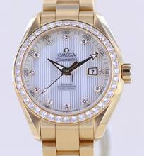 Thumbnail von Omega Seamaster Aqua Terra 18K Gelbgold Aqua Terra 150m 34mm MOP Dial Diamond Top B+P
