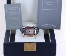 Thumbnail von A. Lange & Söhne Arkade Gold 18K Panoramadatum Traumuhr smoked Dial Dresswatch B+P