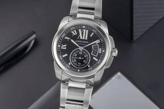 Thumbnail von Cartier Calibre de Cartier Edelstahl Automatik Herrenuhr Ref. W7100016