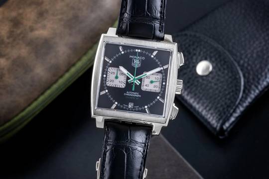  TAG Heuer Monaco Chronograph Stahl Automatik Herrenuhr Ref. CAW2117 