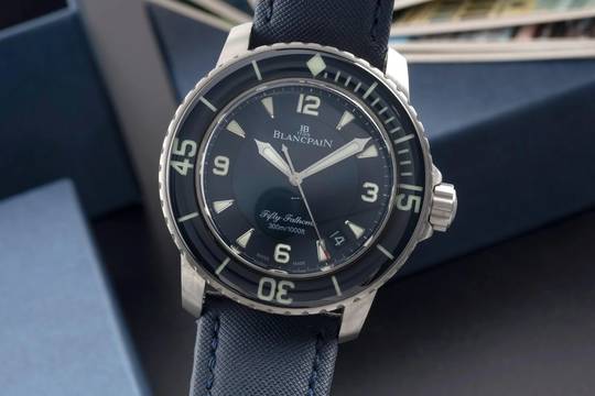  Blancpain Fifty Fathoms Titan Automatik Herrenuhr Ref. 5015 12B40 O52A B&P 2023 