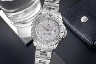  Rolex Yacht-Master 40 Oyster Stahl Platin Automatik Herren Ref. 16622 B&P 2003 