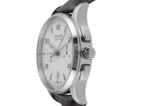 Thumbnail von Union Glashütte Noramis Chronograph Stahl Automatik Ref. D008.427.16.017.00 B&P