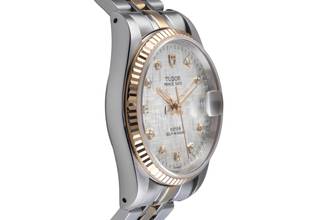 Thumbnail von Tudor Prince Date Stahl / Gold Linen Dial Automatik Datum Herrenuhr Ref. 72033