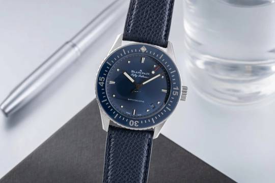  Blancpain Fifty Fathoms Bathyscaphe Stahl Automatik Ref. 5100-1140-O52A Papiere 
