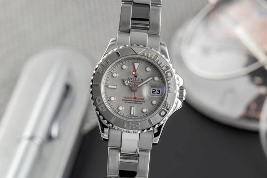  Rolex Yacht-Master 29 Oyster Stahl / Platin Automatik Damenuhr Ref. 169622 
