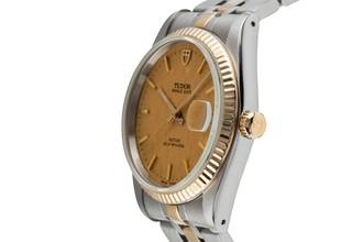 Thumbnail von Tudor Prince Date Stahl / Gold Linen Dial Automatik Ref. 74033 Klassiker