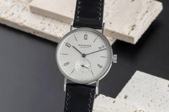 Thumbnail von NOMOS Tangente Glashütte Tangente Stahl Handaufzug Herrenuhr Ref. 139 B&P 2019