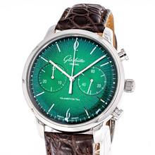 Thumbnail von Glashütte Original Sixties Chrono Green Annual Edition – 1-39-34-05-22-04 – like NEW – 07/2021 Full Set