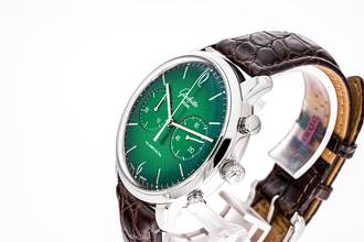 Thumbnail von Glashütte Original Sixties Chrono Green Annual Edition – 1-39-34-05-22-04 – like NEW – 07/2021 Full Set