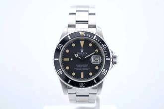 Thumbnail von Rolex Submariner Date Pallettoni Matte Dial With Patina - 24 Months Warranty - 16800 1981
