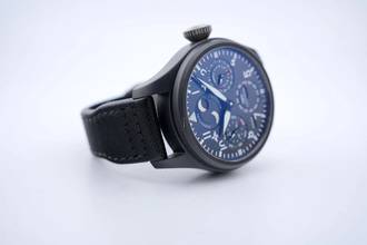 Thumbnail von IWC Große Fliegeruhr Top Gun Big Pilot Top Gun - Perpetual Calendar In Ceramic - With Box And Papers - IW502902