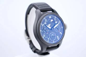 Thumbnail von IWC Große Fliegeruhr Top Gun Big Pilot Top Gun - Perpetual Calendar In Ceramic - With Box And Papers - IW502902