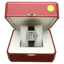 Thumbnail von Cartier Santos 100 Ref. 2878 Midsize Full set with diamonds