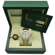 Thumbnail von Rolex Yacht-Master 40 2009 Ref.16623 White Index Gold Steel Full Set