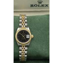Thumbnail von Rolex Lady-Datejust 26 Ref.69173 Full Set Black Roman Dial