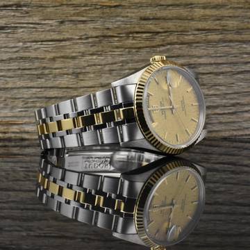  Tudor Prince Date Day 76213 Automatik Stahl / Gold - Linen Dial - Zertifikat 