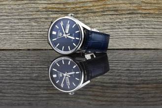 Thumbnail von TAG Heuer Carrera Calibre 5 Day-Date Calibre 5 Blue 39MM Automatic UNGETRAGEN / UNWORN - 2022