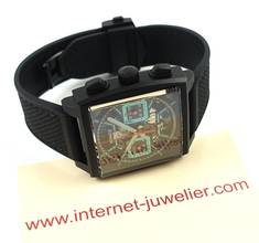 Thumbnail von TAG Heuer Monaco Chronograph Titanium Black-DLC Full Set , New watch