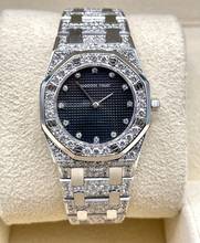Thumbnail von Audemars Piguet Royal Oak Whitegold 18Kt. Factory Diamond Dial - in Top Condition A.M. highest quality Diamonds top make