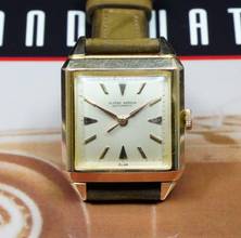 Thumbnail von Ulysse Nardin STYLISH 1950'S TANK CIOCCOLATONE IN 18K PINK GOLD RARE VINTAGE UNPOLISHED