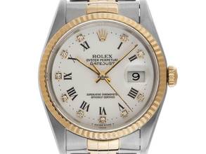 Thumbnail von Rolex Datejust 36 Diamanten Ref.16233 1993 Box&Beschreibung sehr gut Vintage
