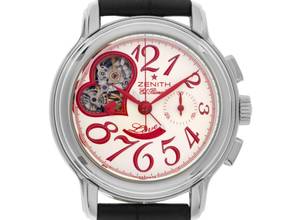  Zenith El Primero Chronomaster Open Love Ref.03.1230.4021/01.C538 2005 Full Set wie Neu Vintage 