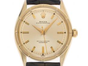 Thumbnail von Rolex Oyster Perpetual 34 Ref.6569 1958 Box&Beschreibung sehr gut Vintage