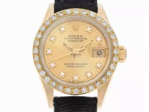 Thumbnail von Rolex Lady-Datejust Diamanten open 6/9 Ref.69178 1991 Box&Beschreibung sehr gut Vintage