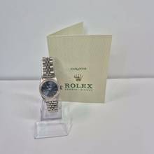 Thumbnail von Rolex Oyster Perpetual 26 26mm Full Steel Blue Dial Automático Completo