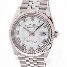  Rolex Datejust 36 White – Roman Dial – 126234 – like NEW – 12/2019 Full Set Lc100 
