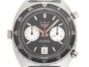 Thumbnail von Heuer Autavia Chronograph Ref.1163 1978 Full Set Original unpoliert