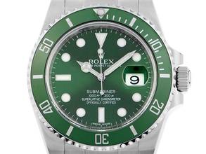  Rolex Submariner Date LV Hulk Ref.116610LV 2016 LC 100 Full Set wie Neu Vintage 