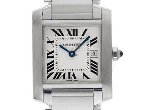  Cartier Tank Française MM Medium Modell Ref.2465 2007 original Box sehr gut Vintage 