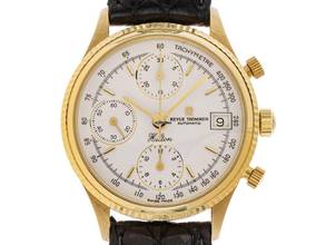  Revue Thommen Hilton Chronografo Ref.86 1994 Full Set sehr gut Vintage 