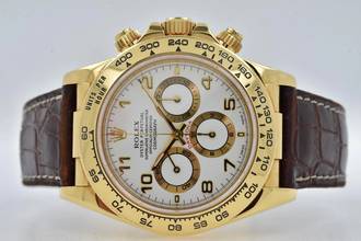  Rolex Daytona Cosmograph 18k Yellow Gold Zenith 16518 Vintage LC100 