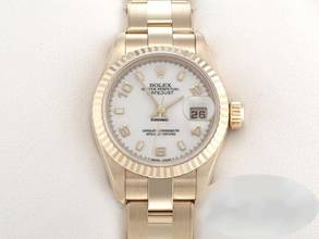  Rolex Lady-Datejust 26mm 79178 Gelbgold 750 2000 Automatik Gold Damen Damenuhr 18kt Yellow Gold Oyster-band Chronometer White Dial 