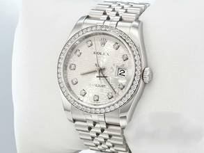 Thumbnail von Rolex Datejust 36 36mm 116244 2018 Stahl Weissgold 750 Diamanten Automatik Stainless Steel 18kt White Gold Jubilé-band Chronometer Oyster
