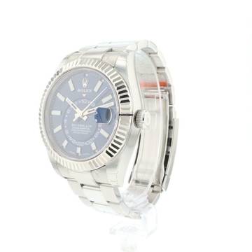  Rolex Sky-Dweller Steel Oyster Fluted Blue Dial NEW IN STICKERS 