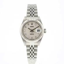 Thumbnail von Rolex Lady-Datejust 26 Steel Jubilee Fluted Silver Diamond Logo Dial