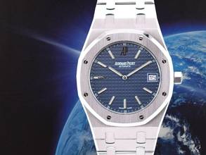  Audemars Piguet Royal Oak Jumbo jumbo” Extra Thin 39mm Blue Dial Like New Full Set 