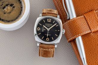 Thumbnail von Panerai Radiomir 1940 3 Days Automatic GMT Stahl Automatik Ref. PAM00657 Papiere 2017