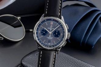  Breitling Premier Chronograph Stahl Automatik Herrenuhr Ref. AB0118221B1P1 Box 