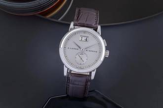 Thumbnail von A. Lange & Söhne Saxonia 950 Platin Handaufzug Ref. 105.025 Seltenheit Box